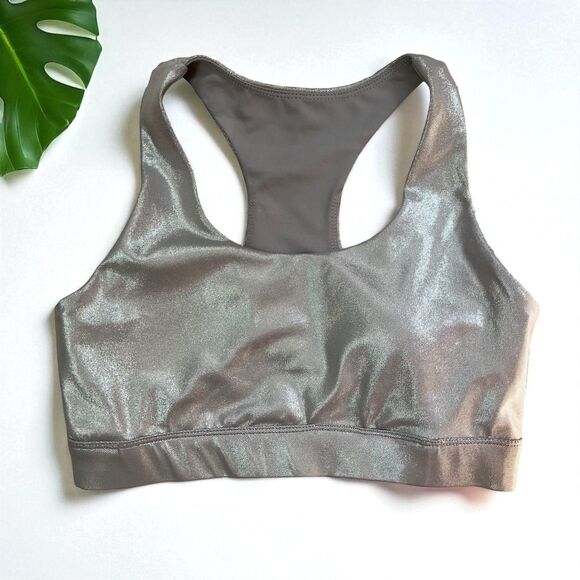 🆕 All Fenix Liquid Silver Racerback Sports Bra - Picture 4 of 9